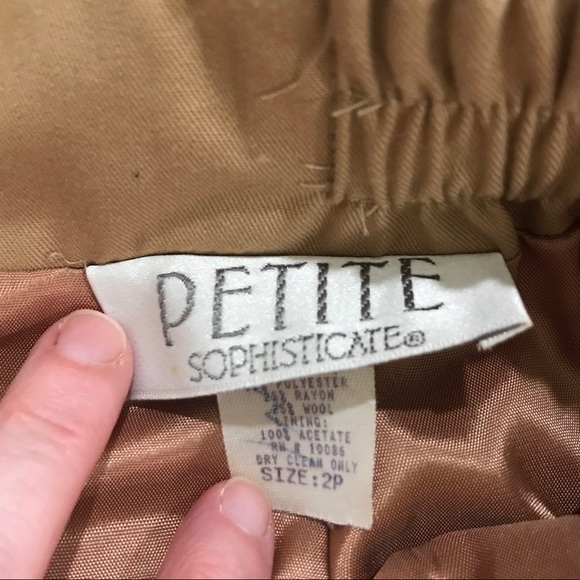 Vintage wool blend skirt size 2P. - Picture 5 of 8